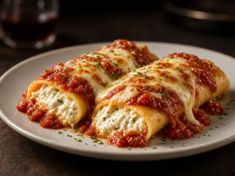 Manicotti (homemade)